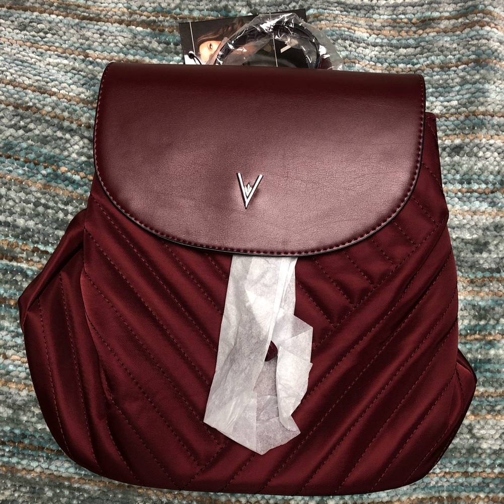 brand new Vanessa Williams quilted red backpack.
